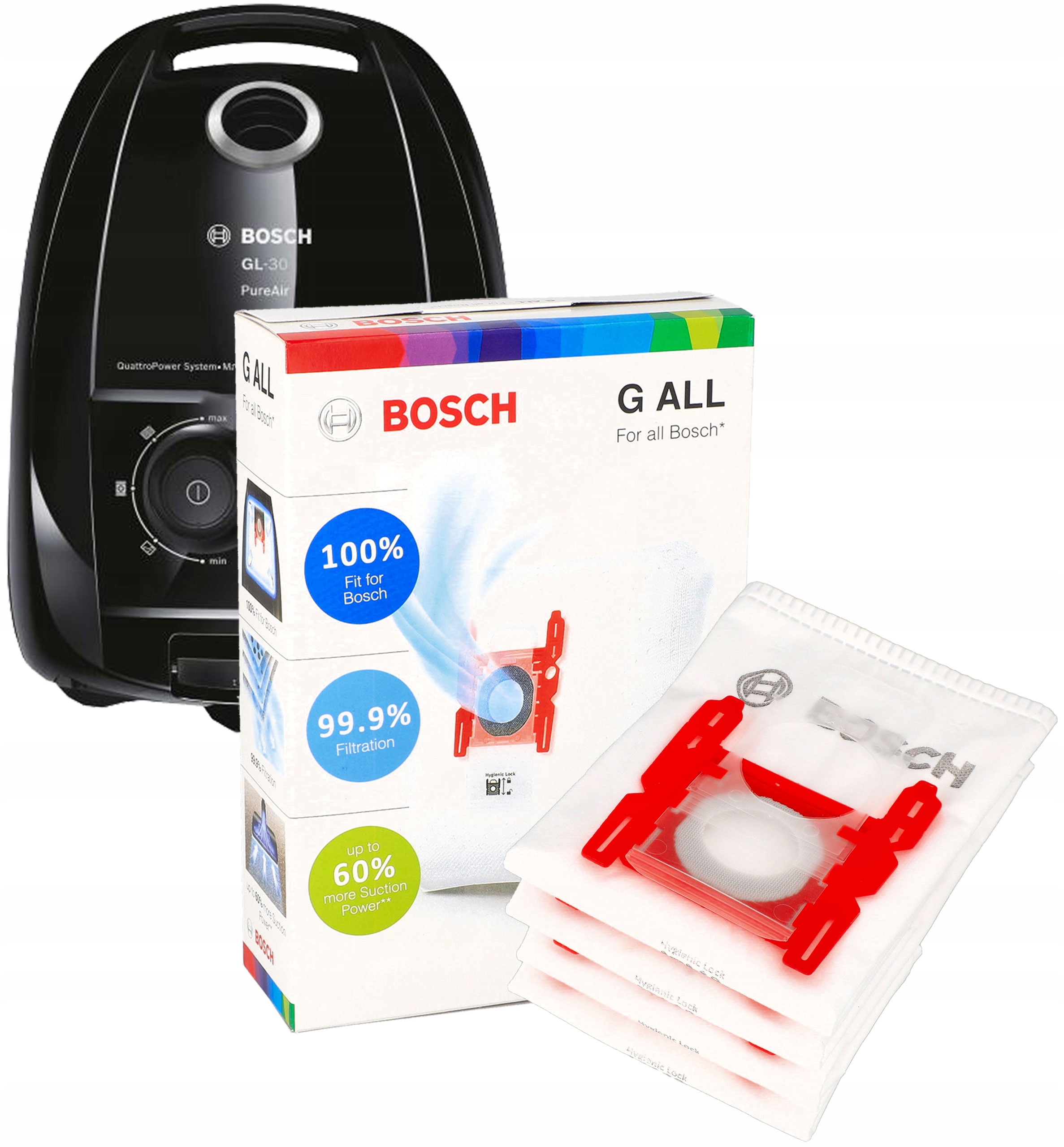 Syntetické vrecko do vysávača Bosch G ALL typ G, 4 ks.
